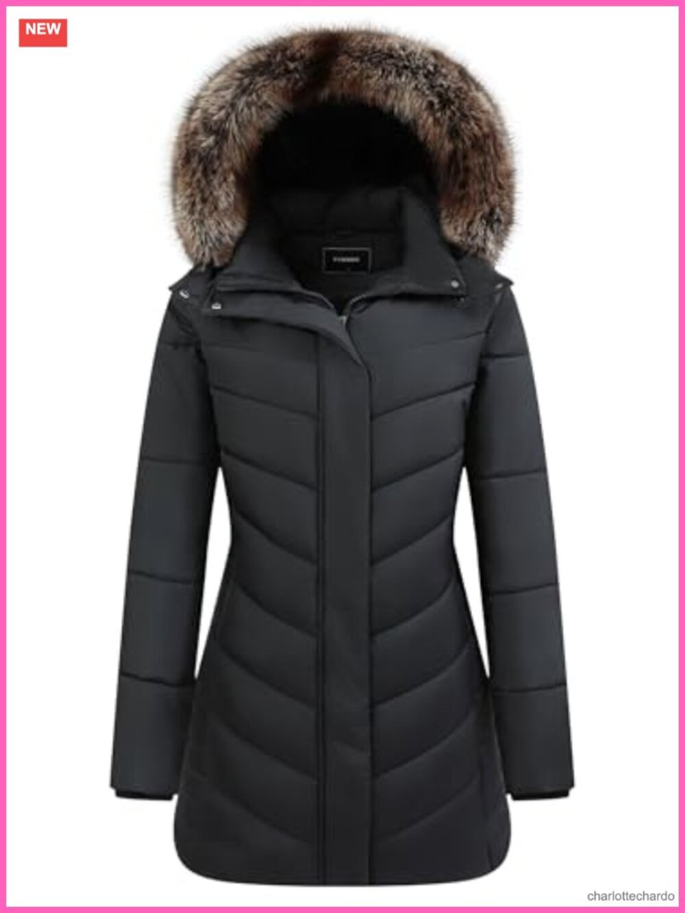 Women's Waterproof Long Winter Down Puffer Parka Coat Thickened